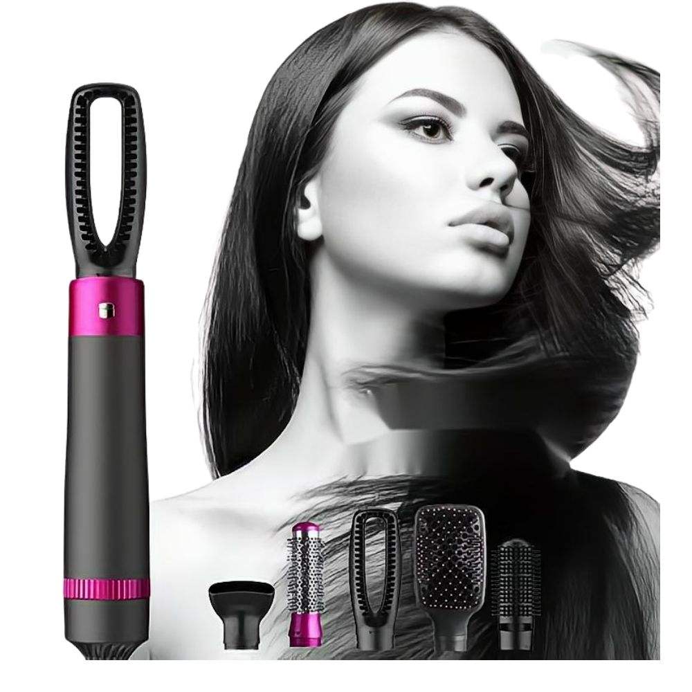 5 In 1 Hot Air Hair Dryer And Curler Set